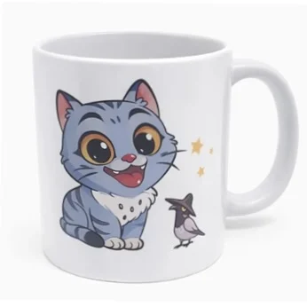 Cute K-Pop Cat Mug