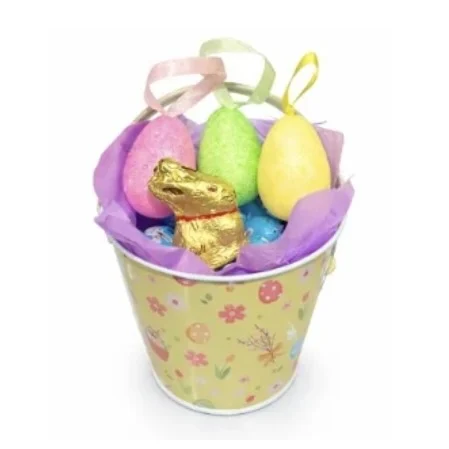 Little Easter Treat Bucket — With Flowers